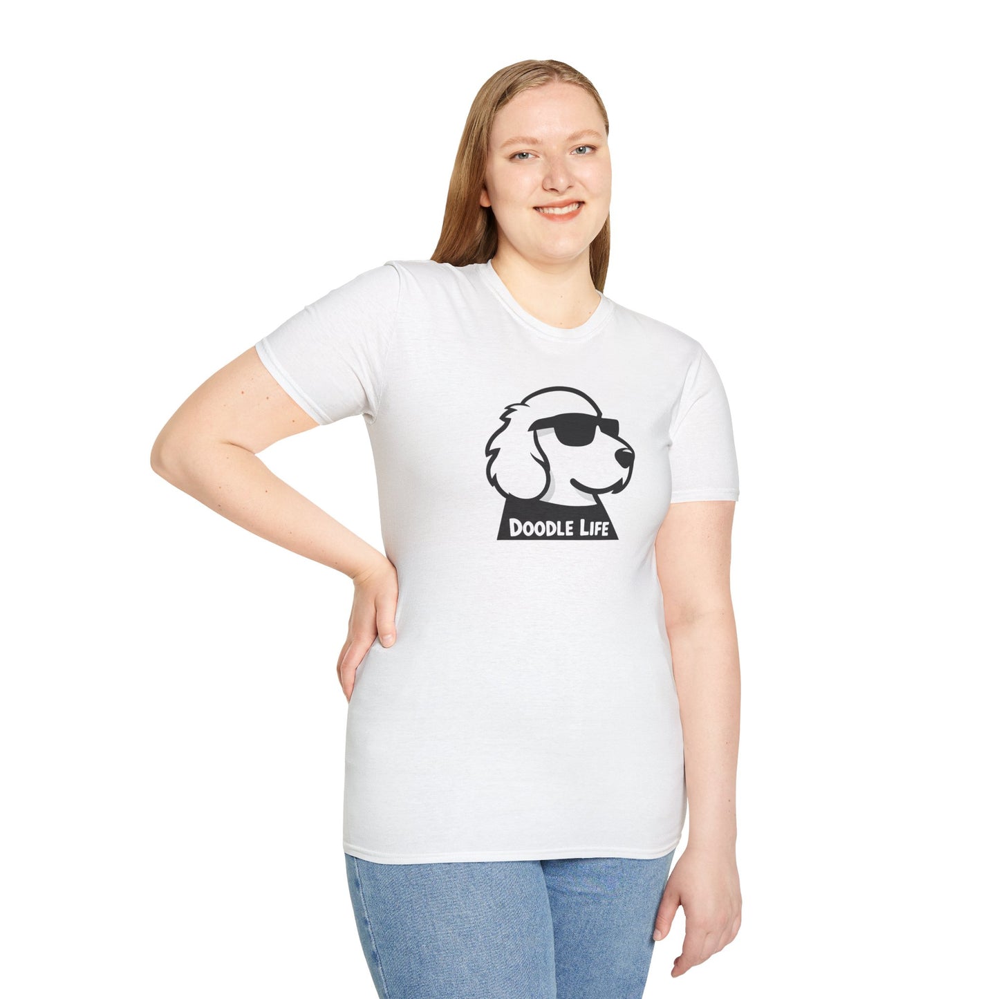 Doodle Life Unisex Softstyle T-Shirt, Dog Lover Gift, Pet Owner Apparel, Funny T-Shirt