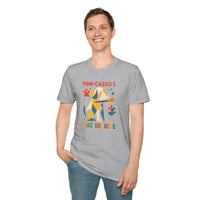 Whimsical Dog Art Unisex Softstyle T-Shirt, Pet Lover's Gift, Casual Wear, Art Enthusiast Apparel, Dog-themed Tee, Unique Birthday Gift