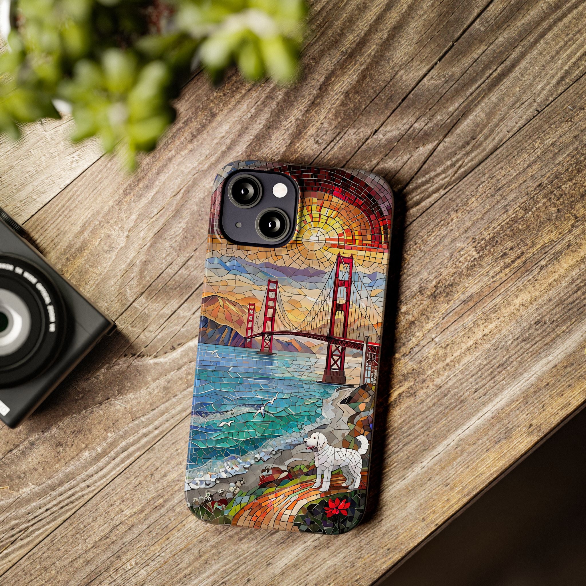 Mountain Landscape Slim Mobile Phone Cases, Phone Accessories, Doodle Dog Cell Phone Case