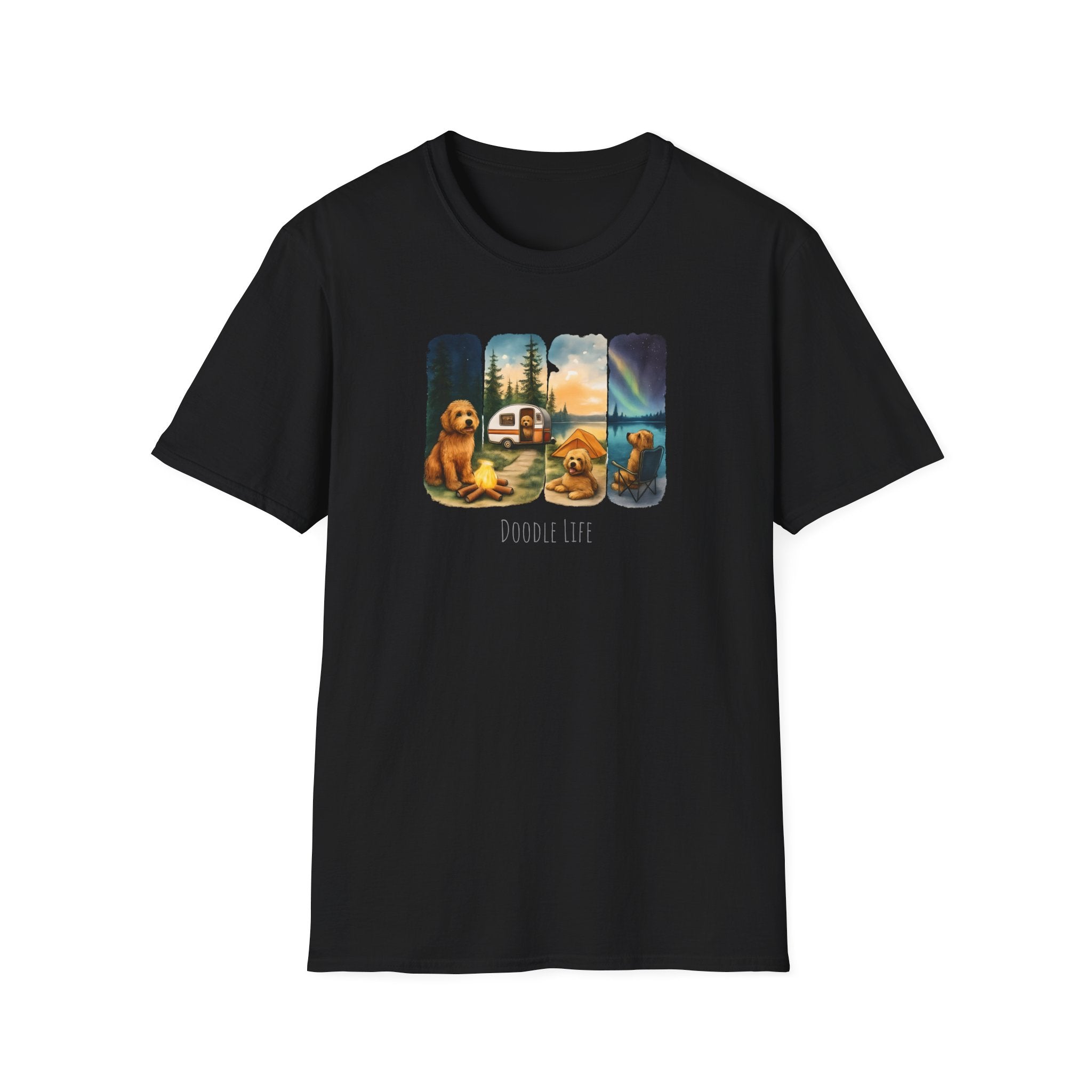Doodle Life. Travel Dog Lover T-Shirt, Cute Pet Camping Tee, Adventure Shirt, Gifts for Dog Owners, Doodle Travel T-Shirt