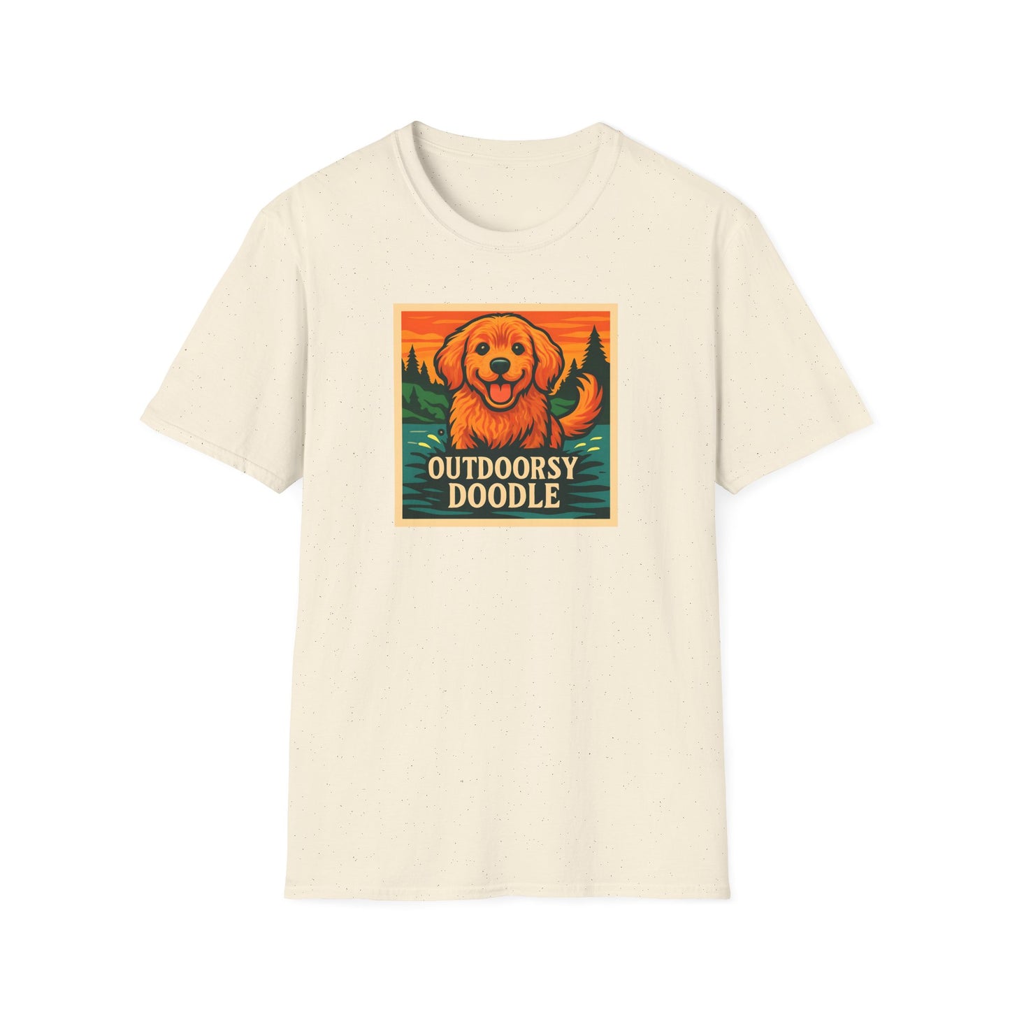 Outdoorsy Doodle, Adventure Dog T-Shirt, Pet Lover Gift, Casual Wear, Nature Lover Tee, Dog Owner Apparel, Doodle Art Shirt