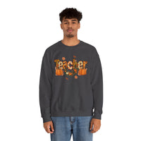 Festive Teacher Sweatshirt, Cozy Fall Apparel, Thanksgiving Gift, Pumpkin Sweater, Autumn Fashion, Teacher Appreciation