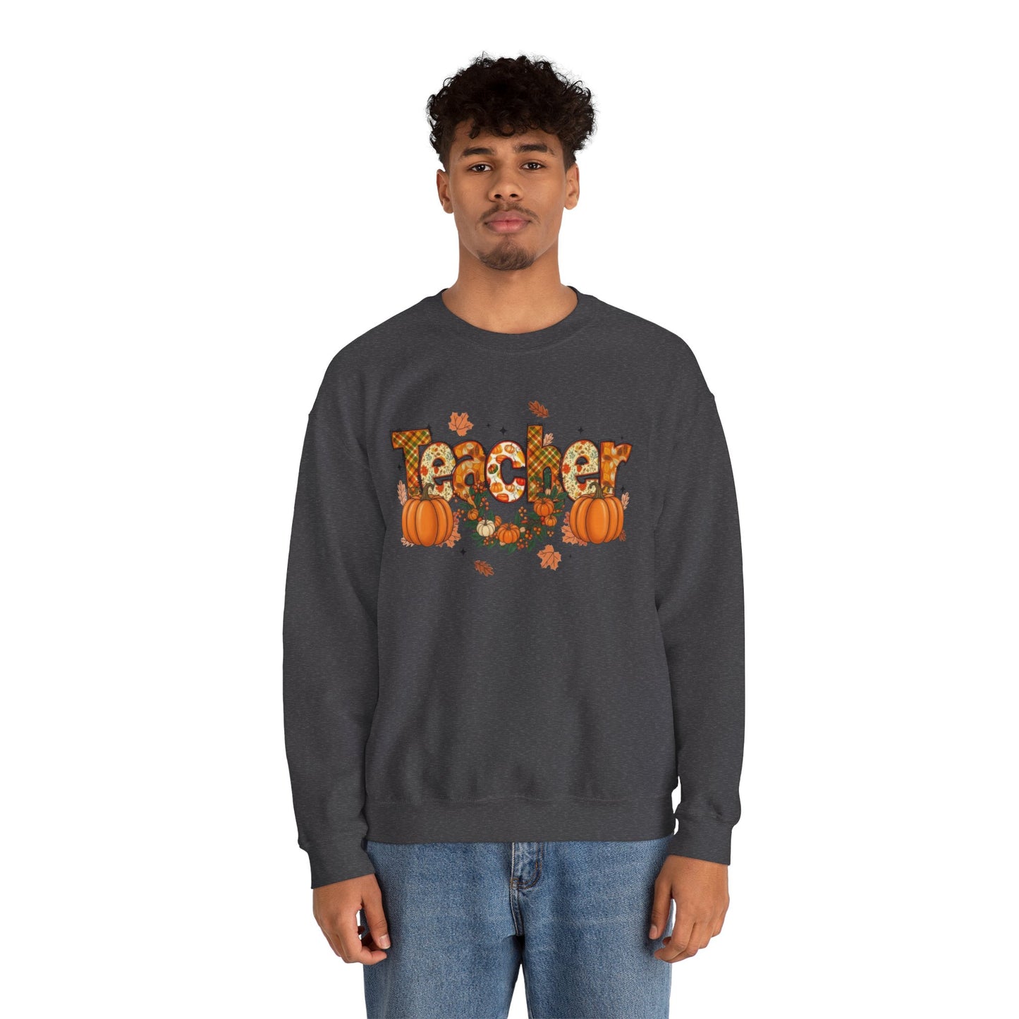 Festive Teacher Sweatshirt, Cozy Fall Apparel, Thanksgiving Gift, Pumpkin Sweater, Autumn Fashion, Teacher Appreciation