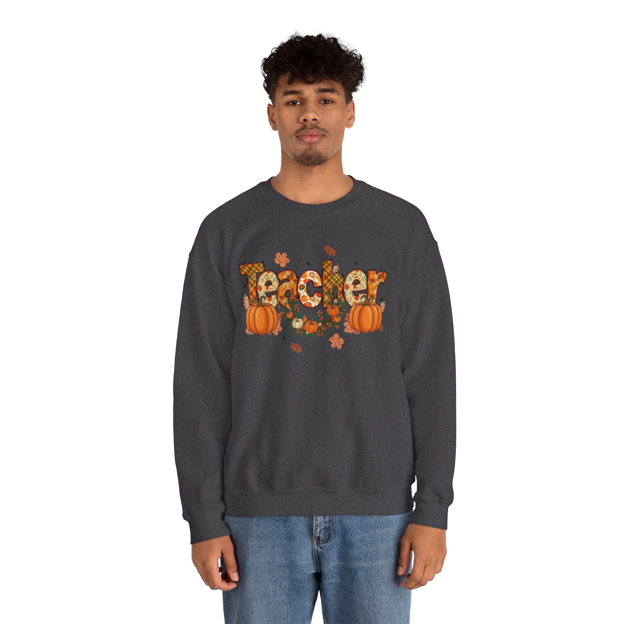 Festive Teacher Sweatshirt, Cozy Fall Apparel, Thanksgiving Gift, Pumpkin Sweater, Autumn Fashion, Teacher Appreciation