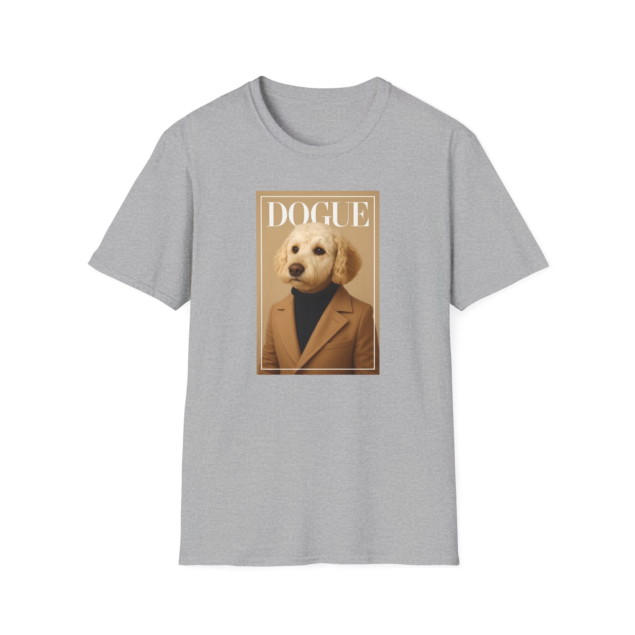Dogue Magazine Cover. Themed Unisex T-Shirt - Fun Pet Lover Gift, Dog Mom Apparel