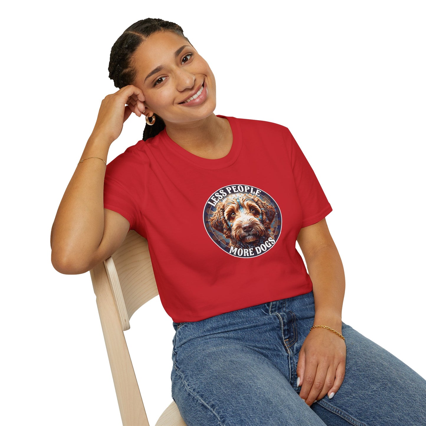 Less People More Dogs, T-Shirt, Funny Dog Lover Tee, Pet Owner Gift, Unisex Animal Shirt, Casual Wear, Doggie Apparel