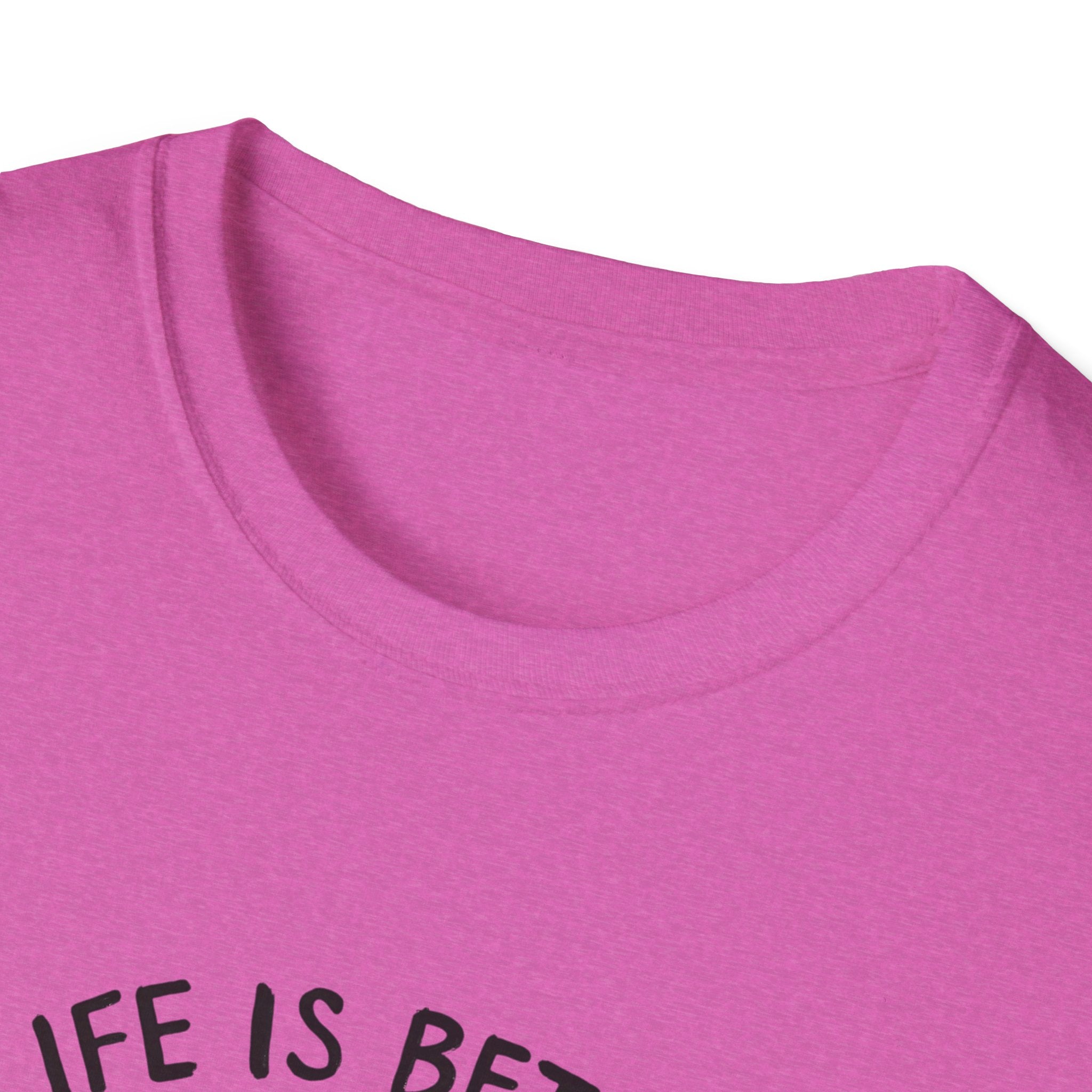 Unisex Softstyle T-Shirt, Life is Better with a Doodle, Funny Dog Shirt, Goldendoodle Tee