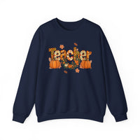 Festive Teacher Sweatshirt, Cozy Fall Apparel, Thanksgiving Gift, Pumpkin Sweater, Autumn Fashion, Teacher Appreciation