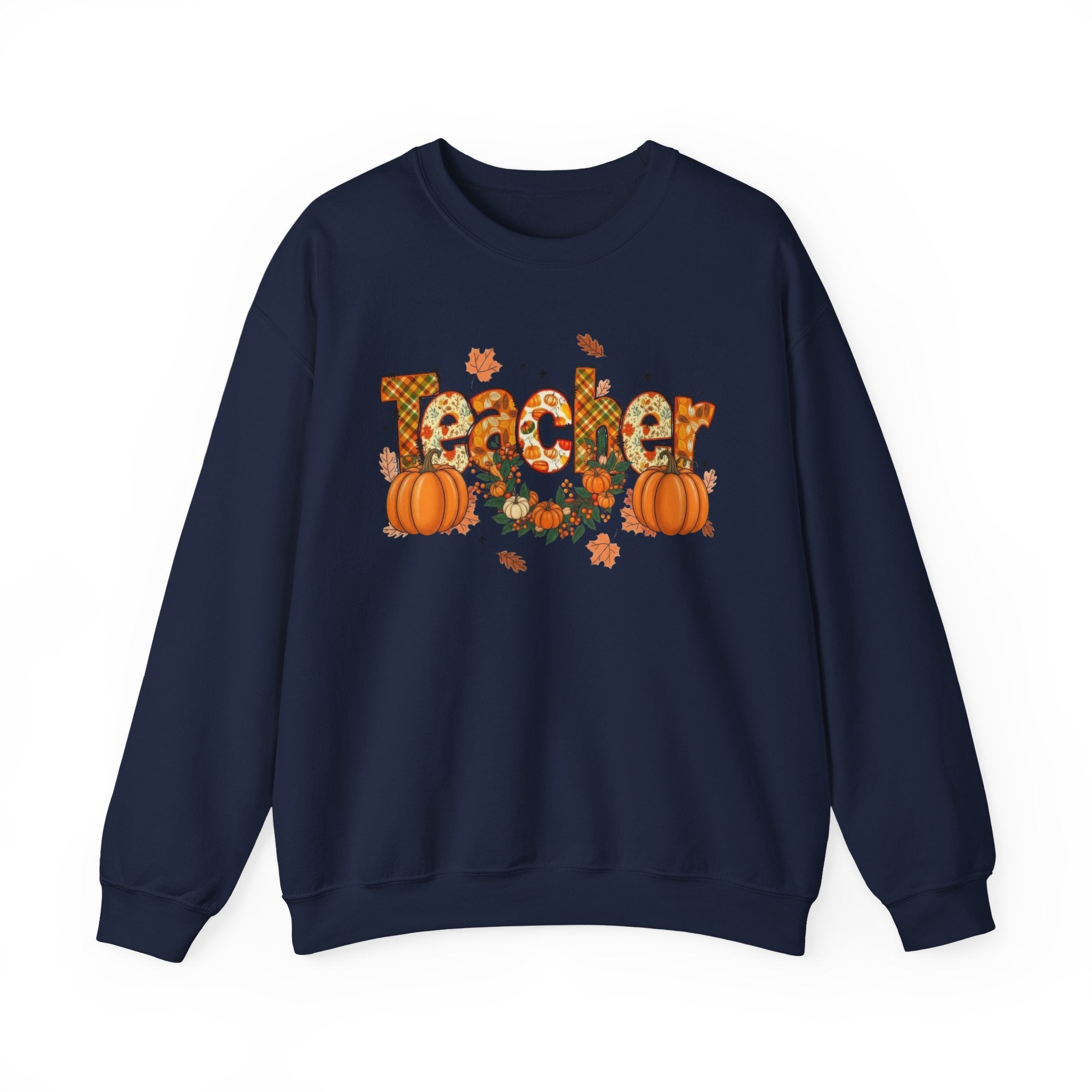 Festive Teacher Sweatshirt, Cozy Fall Apparel, Thanksgiving Gift, Pumpkin Sweater, Autumn Fashion, Teacher Appreciation