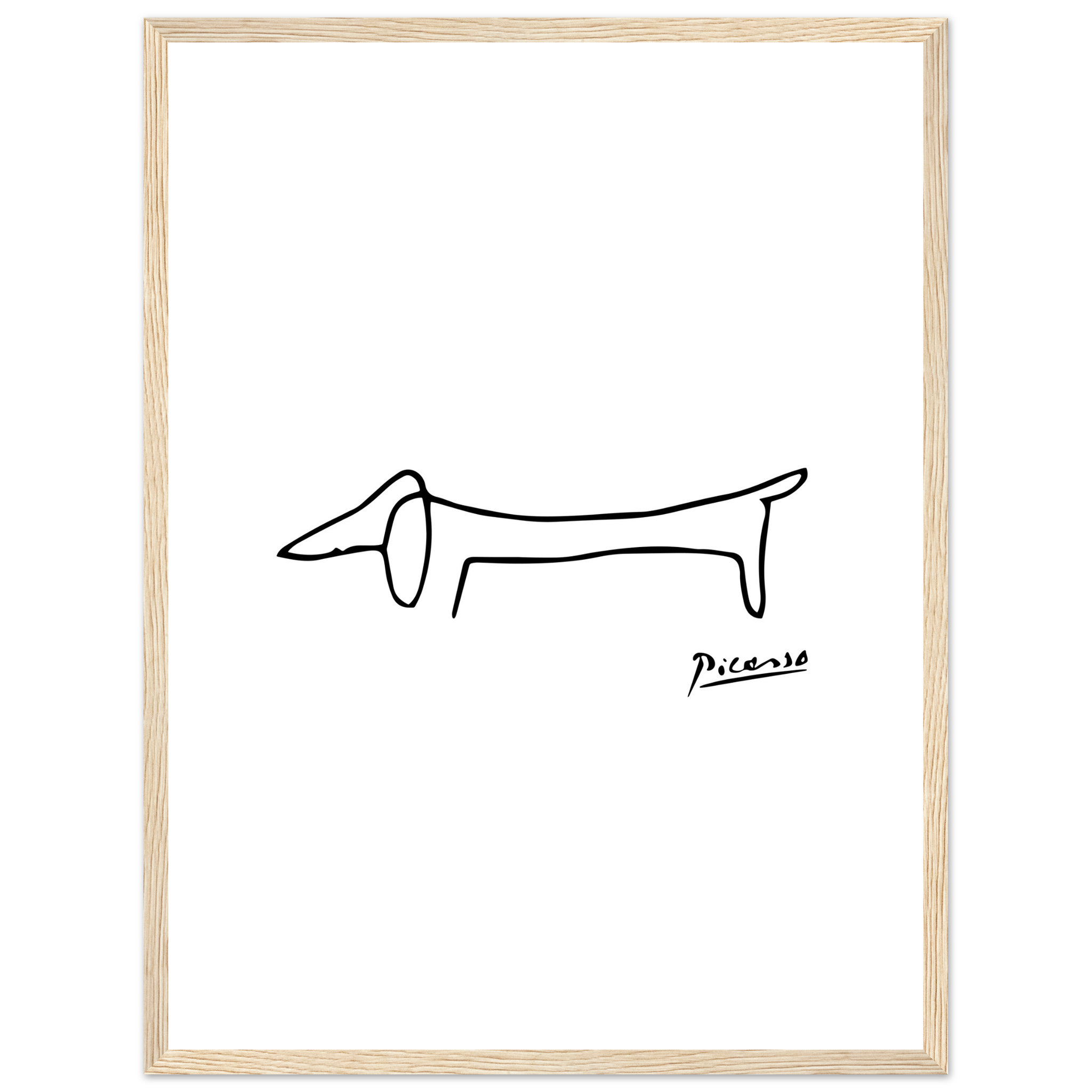 Pablo Picasso Dachshund Dog (Lump) Artwork Poster