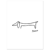 Pablo Picasso Dachshund Dog (Lump) Artwork Poster