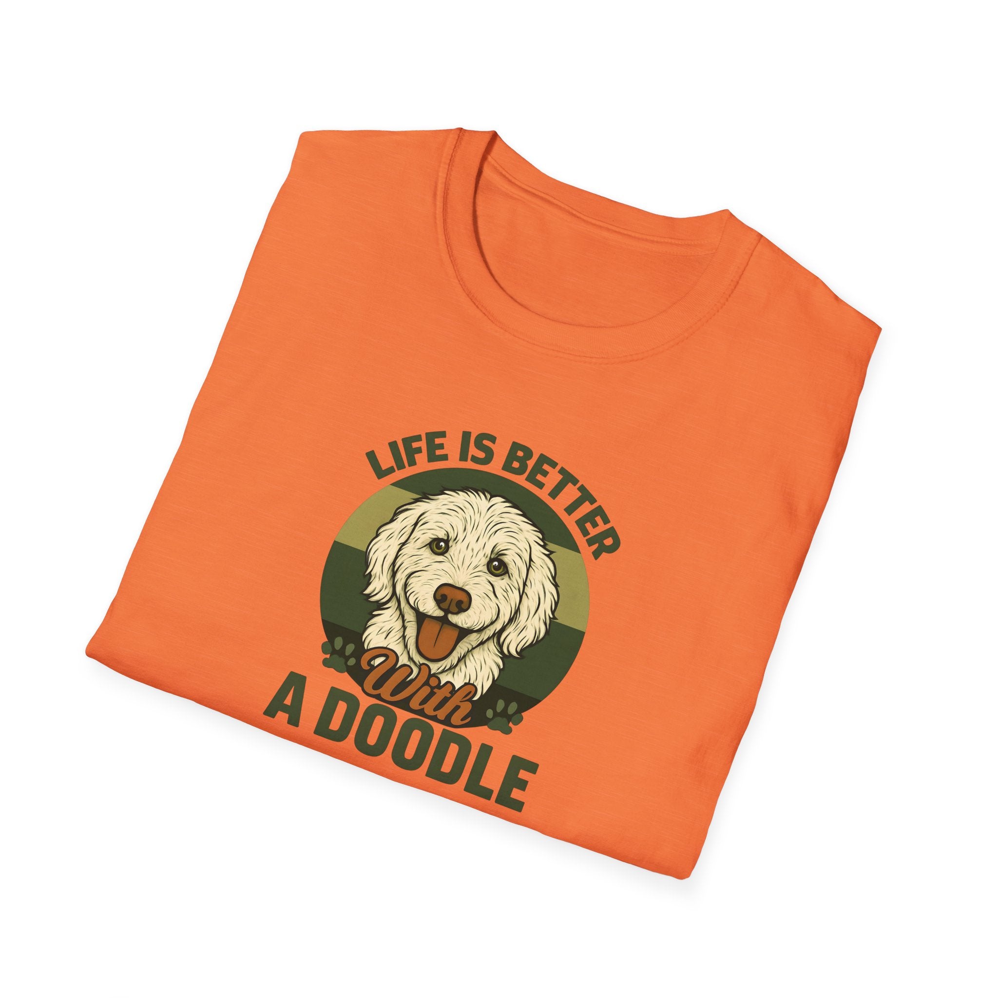 Life is Better with a Doodle, T-Shirt for Dog Lovers, Cute Pet Tee, Unisex Graphic Tee, Gift for Dog Parents, Animal Lovers Apparel