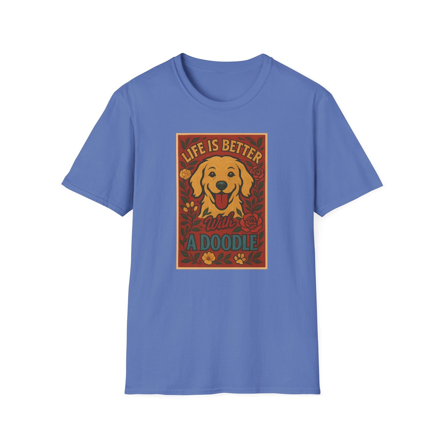 Doodle Pet T-Shirt - Life is Better with a Doodle Design, Cute Pet Shirts and Apparel, Gifts for Mom