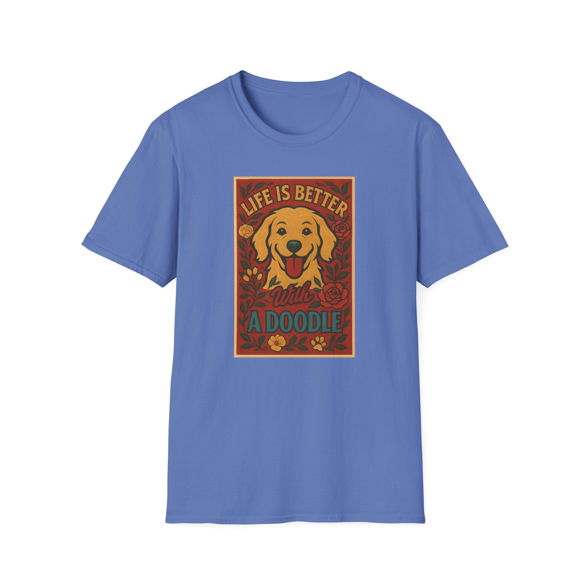 Doodle Pet T-Shirt - Life is Better with a Doodle Design, Cute Pet Shirts and Apparel, Gifts for Mom