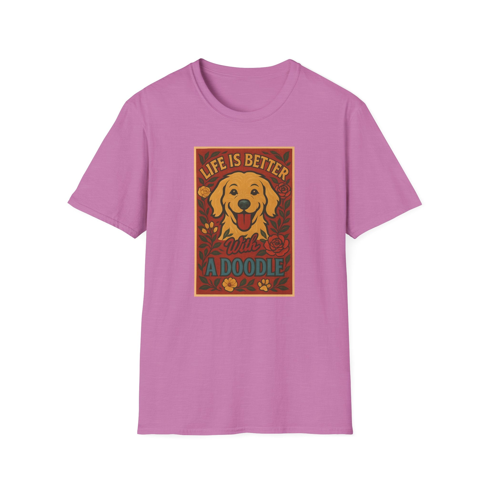Doodle Pet T-Shirt - Life is Better with a Doodle Design, Cute Pet Shirts and Apparel, Gifts for Mom