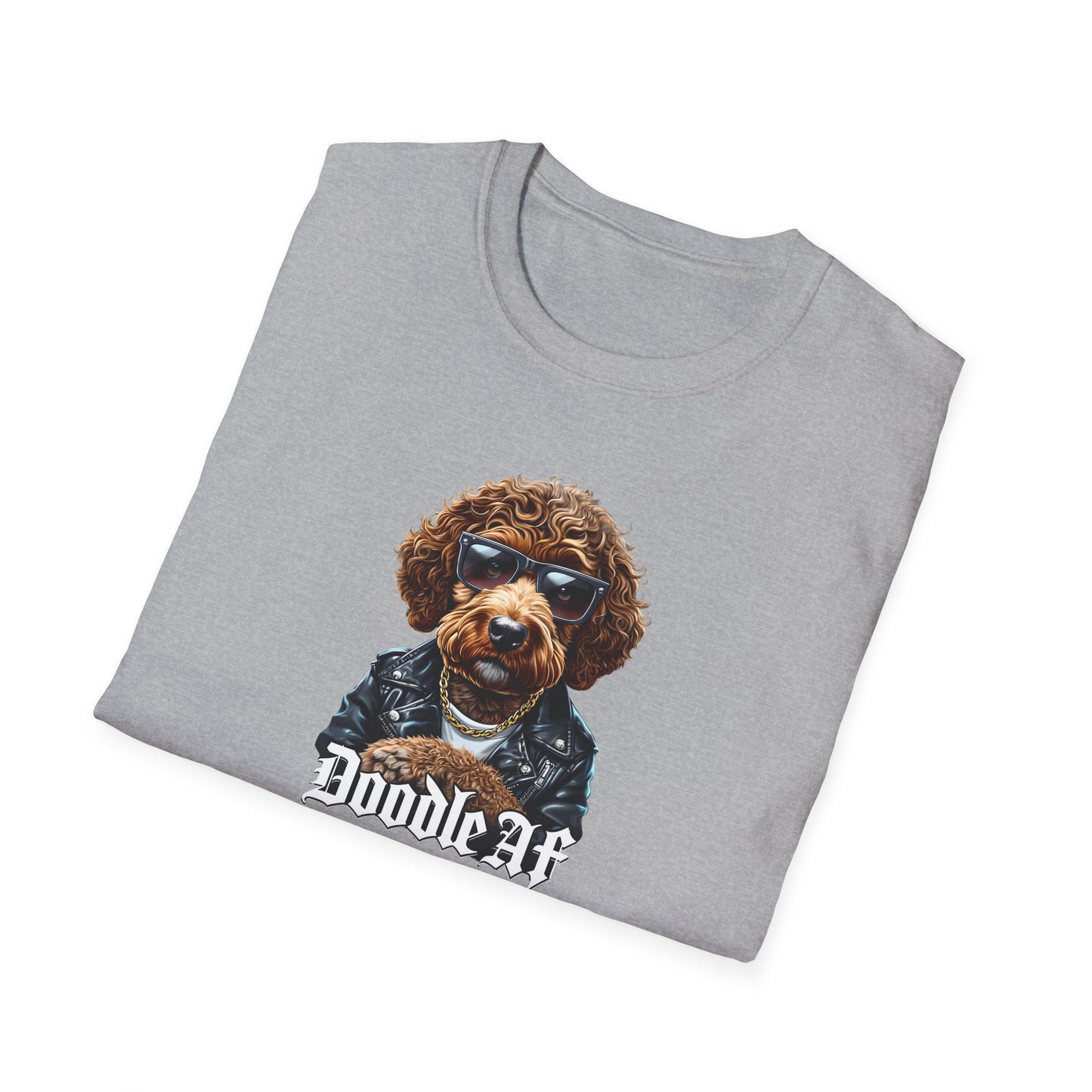 Doodle AF, Cool Doodle Dog Unisex T-Shirt, Pet Lover Gift, Dog Apparel, Dog Mom, Funny Animal Tee