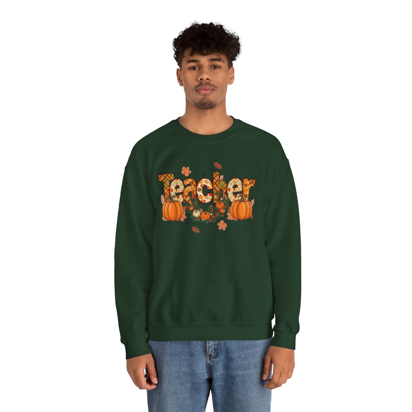 Festive Teacher Sweatshirt, Cozy Fall Apparel, Thanksgiving Gift, Pumpkin Sweater, Autumn Fashion, Teacher Appreciation