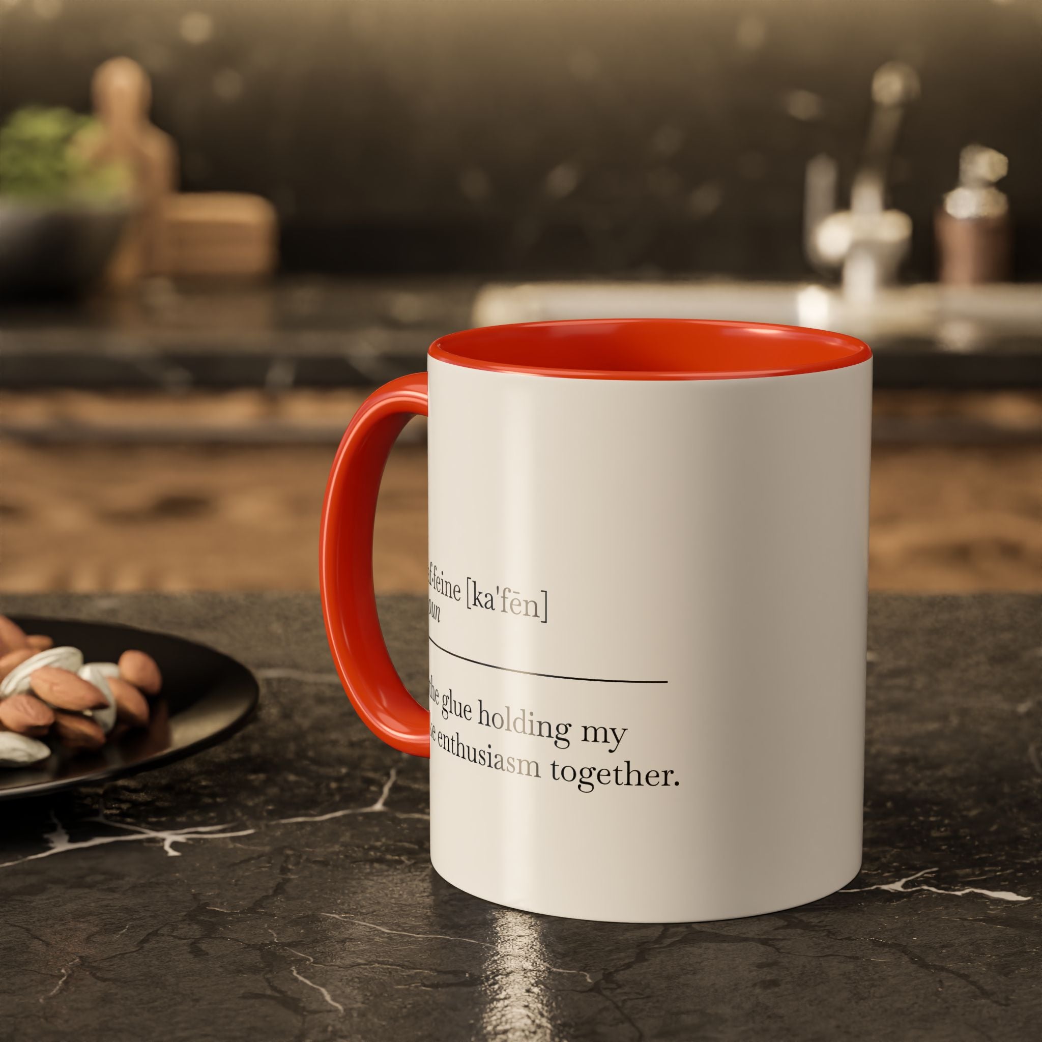 Motivational Coffee Mug - "Caf.feine" - 11oz & 15oz