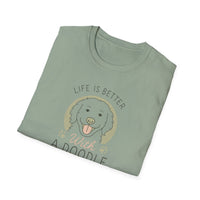 Life Is Better With A Doodle. T-Shirt, Dog Lover Shirt, Pet Appreciation Gift, Animal Lovers Tee, Casual Everyday Wear