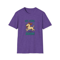 Sit. Stay. Zoom Green and Tan Design. Unisex Softstyle T-Shirt