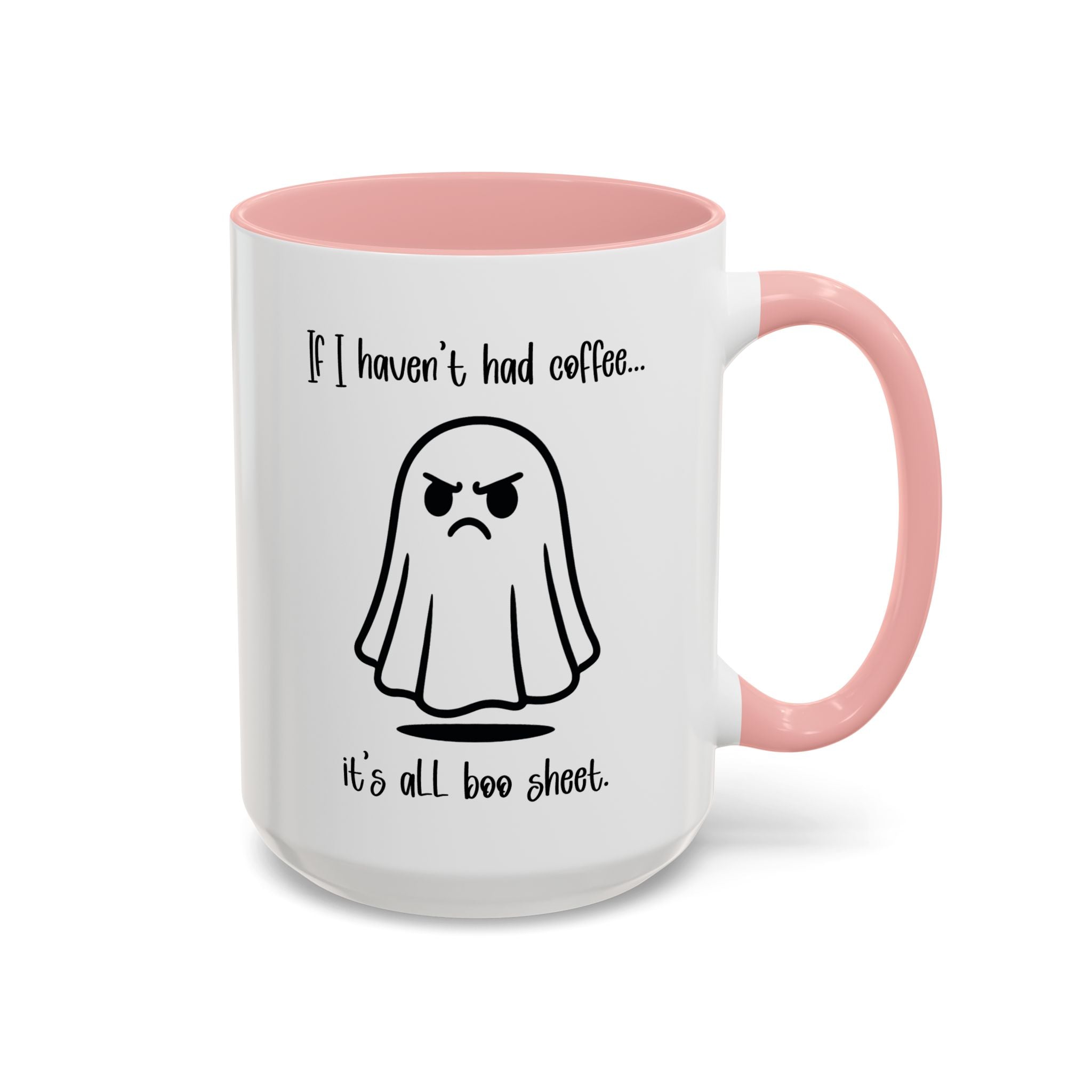 No Coffee is Boo Sheet, Funny Ghost Coffee Mug, Halloween Coffee Cups, Gift for Latte Lovers