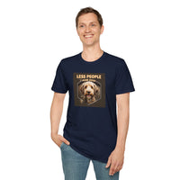 Unisex Dog Lover T-Shirt, Less People More Dogs, Pet Owner Gift, Casual Wear, Birthday Gift, Animal Lover Tee