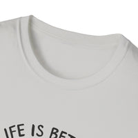 Unisex Softstyle T-Shirt, Life is Better with a Doodle, Funny Dog Shirt, Goldendoodle Tee