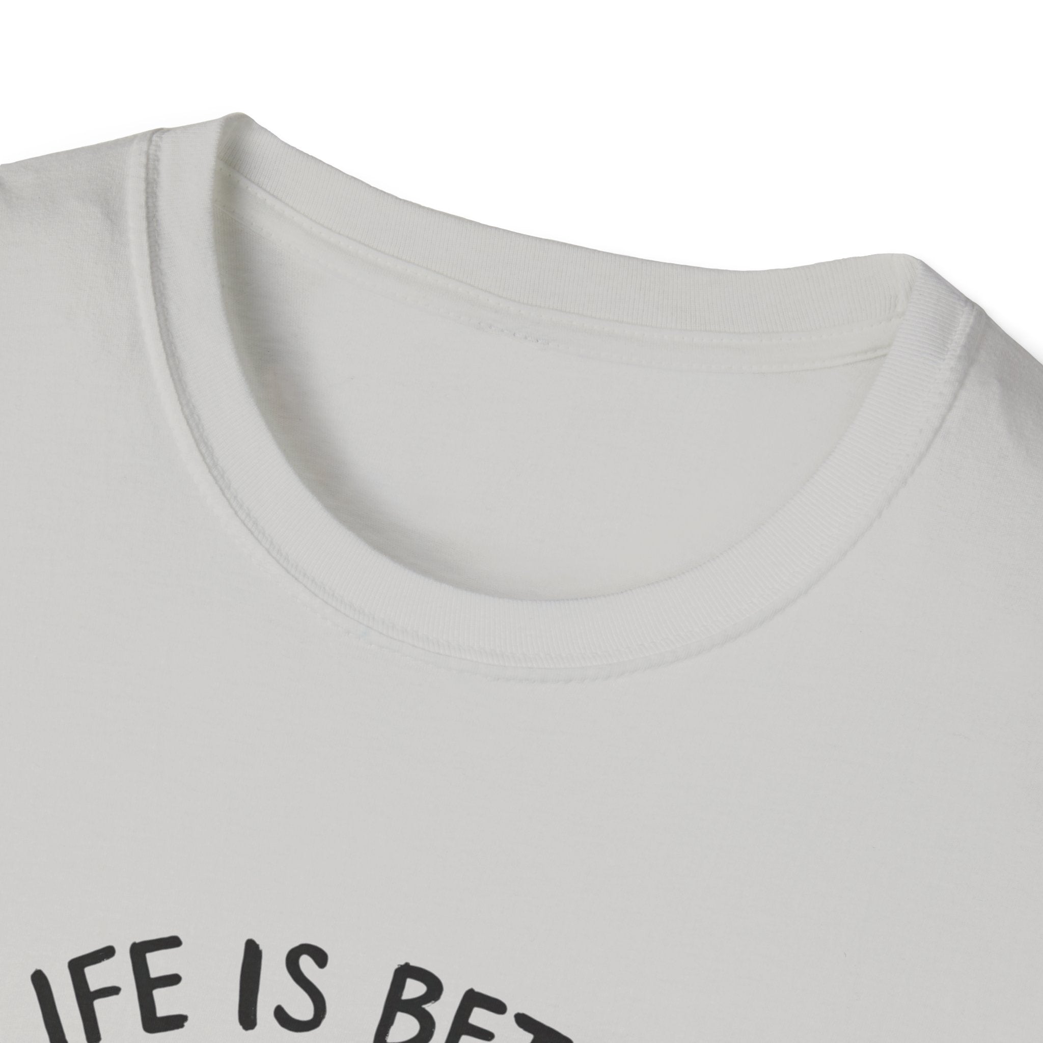 Unisex Softstyle T-Shirt, Life is Better with a Doodle, Funny Dog Shirt, Goldendoodle Tee