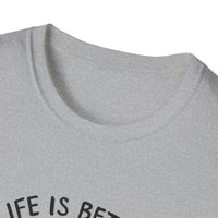 Unisex Softstyle T-Shirt, Life is Better with a Doodle, Funny Dog Shirt, Goldendoodle Tee