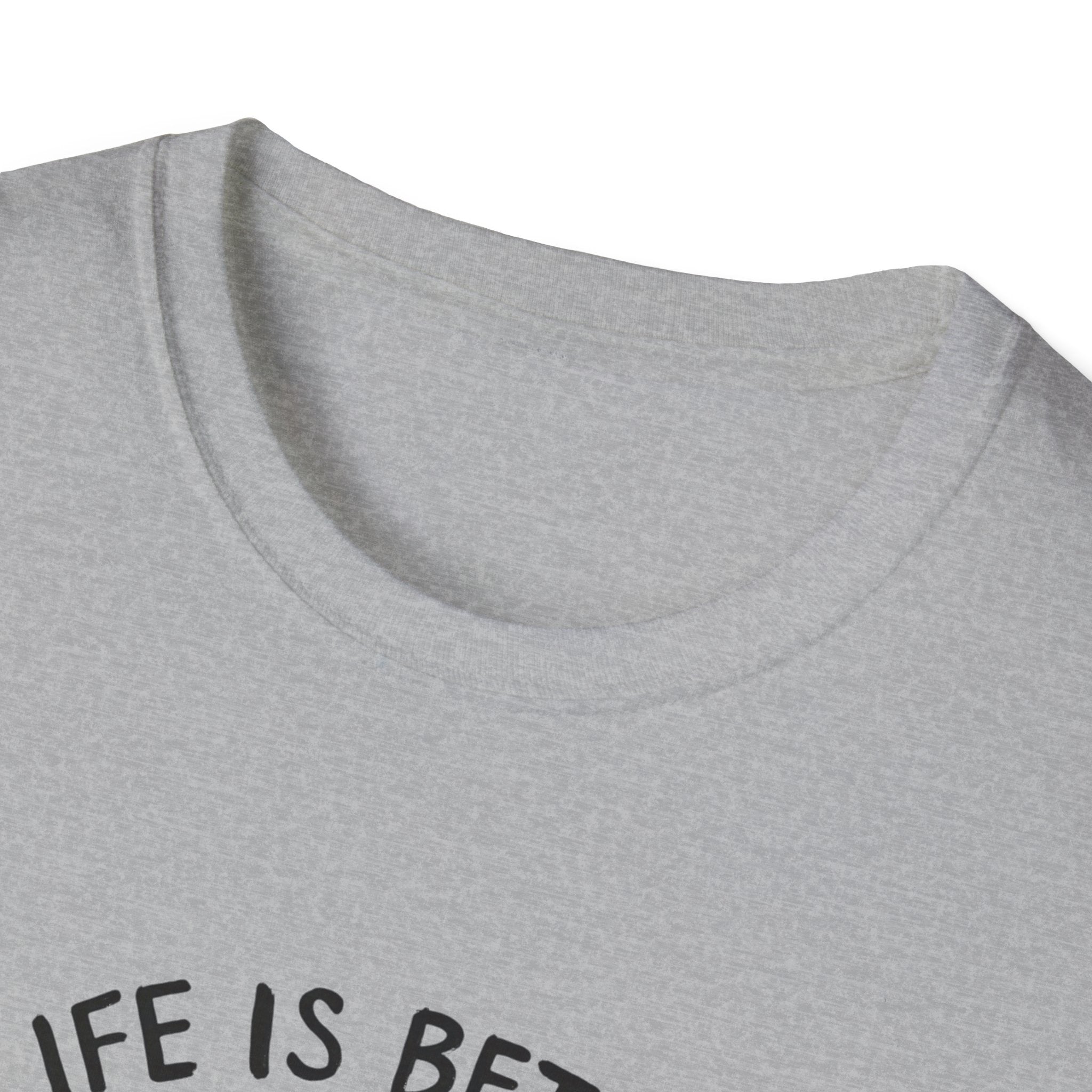 Unisex Softstyle T-Shirt, Life is Better with a Doodle, Funny Dog Shirt, Goldendoodle Tee
