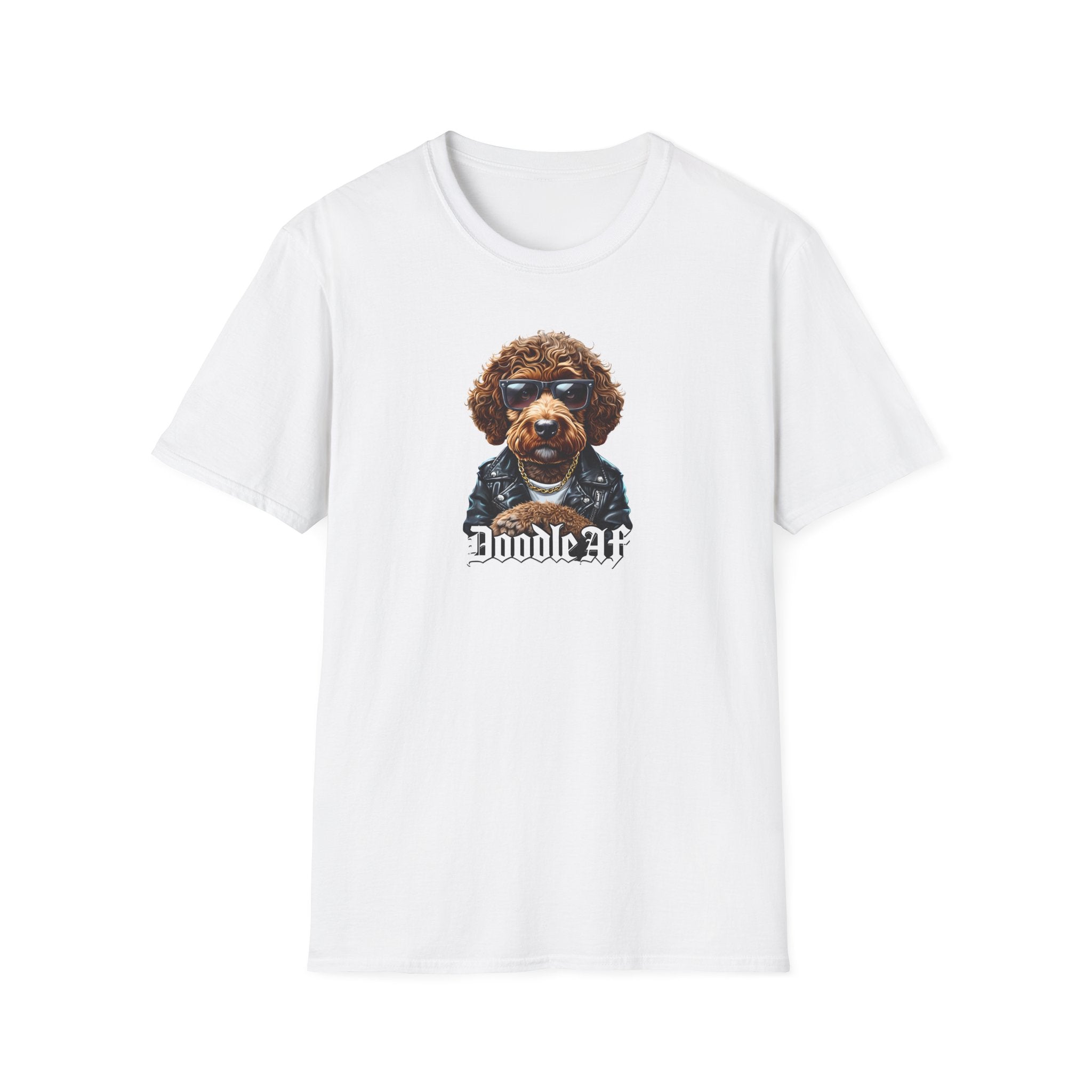 Doodle AF, Cool Doodle Dog Unisex T-Shirt, Pet Lover Gift, Dog Apparel, Dog Mom, Funny Animal Tee