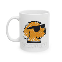 Dog Lover's Ceramic Coffee Mug - Doodle Life, Perfect Gift for Dog Lovers, Funny Coffee Cup