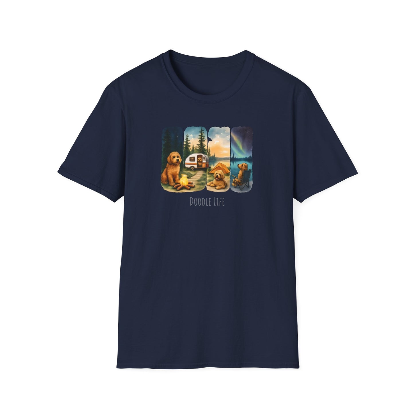 Doodle Life. Travel Dog Lover T-Shirt, Cute Pet Camping Tee, Adventure Shirt, Gifts for Dog Owners, Doodle Travel T-Shirt