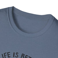 Unisex Softstyle T-Shirt, Life is Better with a Doodle, Funny Dog Shirt, Goldendoodle Tee