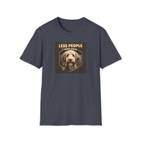 Unisex Dog Lover T-Shirt, Less People More Dogs, Pet Owner Gift, Casual Wear, Birthday Gift, Animal Lover Tee