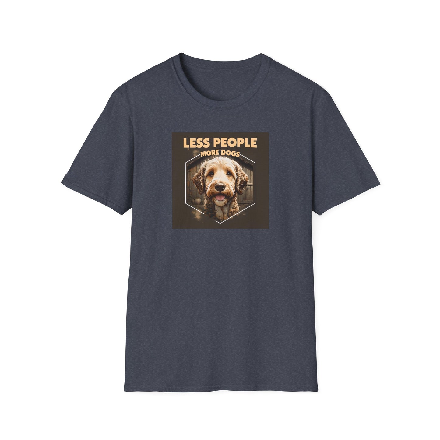 Unisex Dog Lover T-Shirt, Less People More Dogs, Pet Owner Gift, Casual Wear, Birthday Gift, Animal Lover Tee