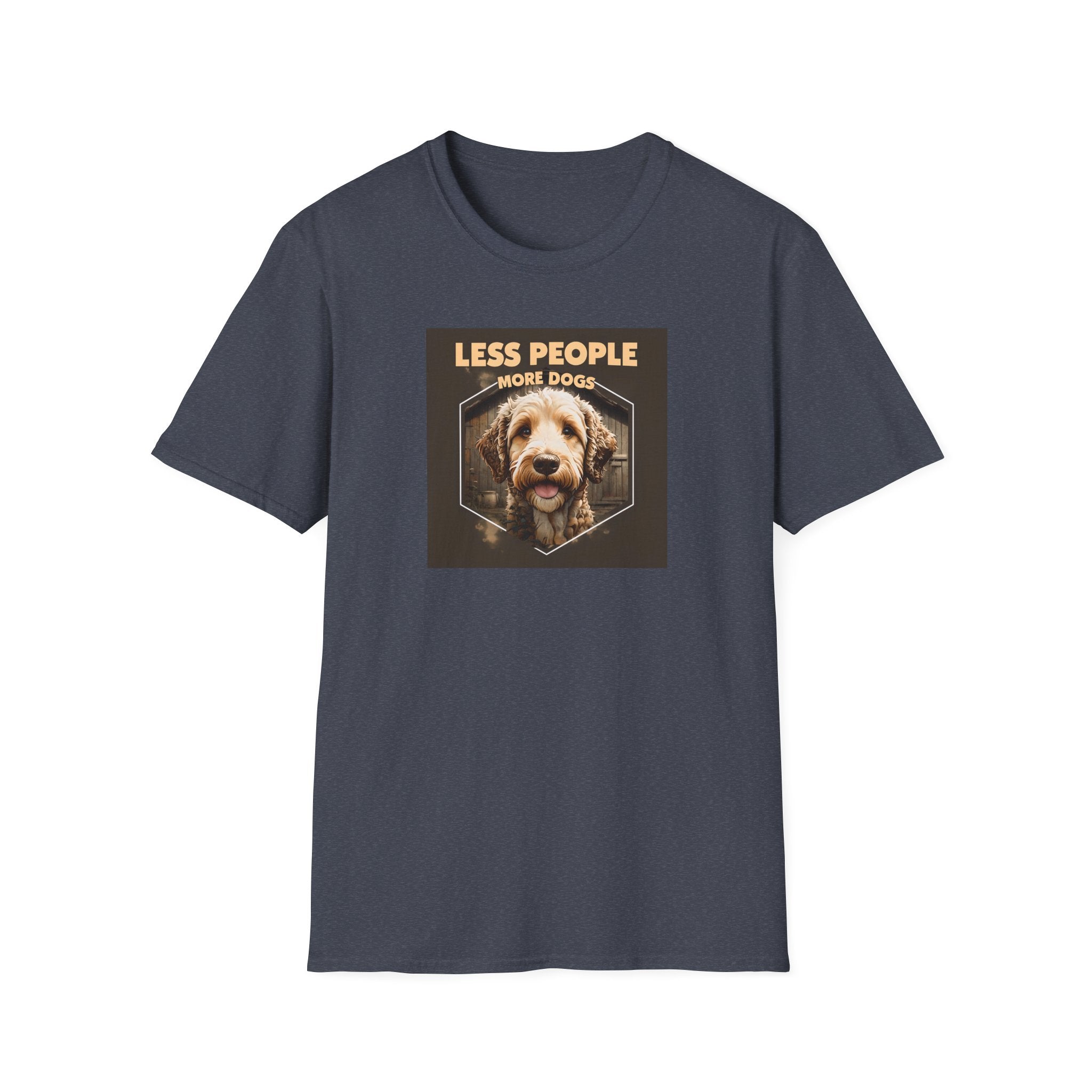 Unisex Dog Lover T-Shirt, Less People More Dogs, Pet Owner Gift, Casual Wear, Birthday Gift, Animal Lover Tee