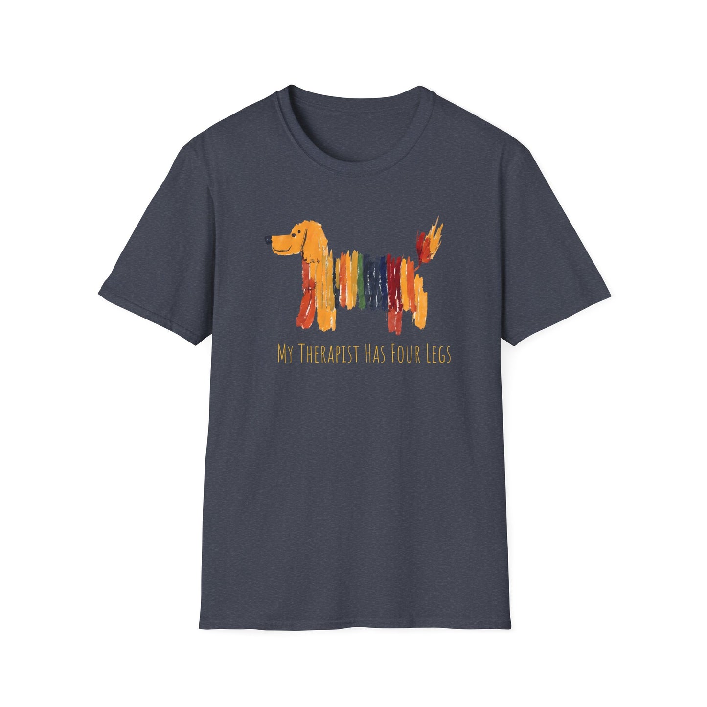 My Therapist Has Four Legs, Dog Therapy Unisex T-Shirt, Gift for Dog Lovers, Pet Therapy Tee, Animal Lover Apparel, Cute Dog Shirt