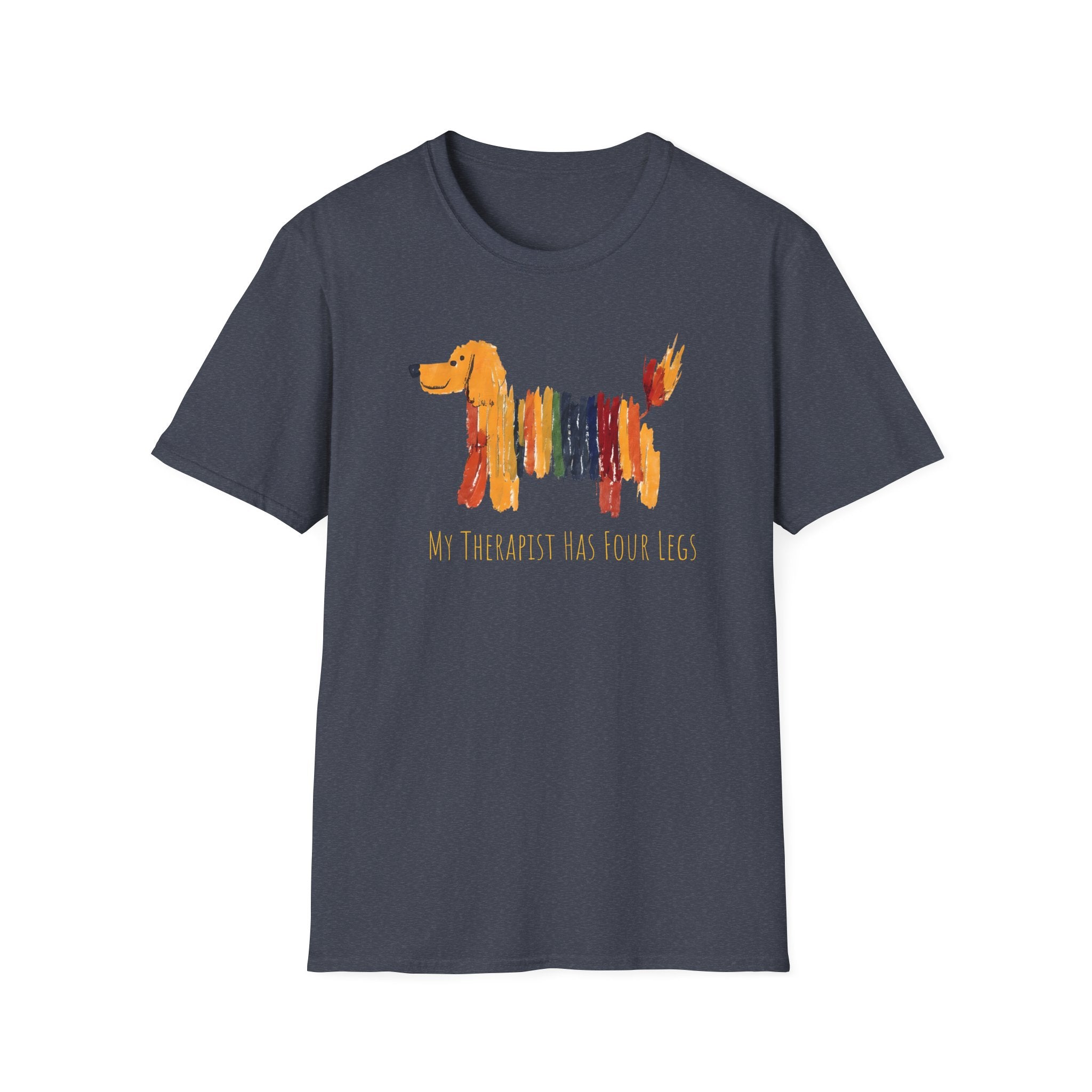 My Therapist Has Four Legs, Dog Therapy Unisex T-Shirt, Gift for Dog Lovers, Pet Therapy Tee, Animal Lover Apparel, Cute Dog Shirt