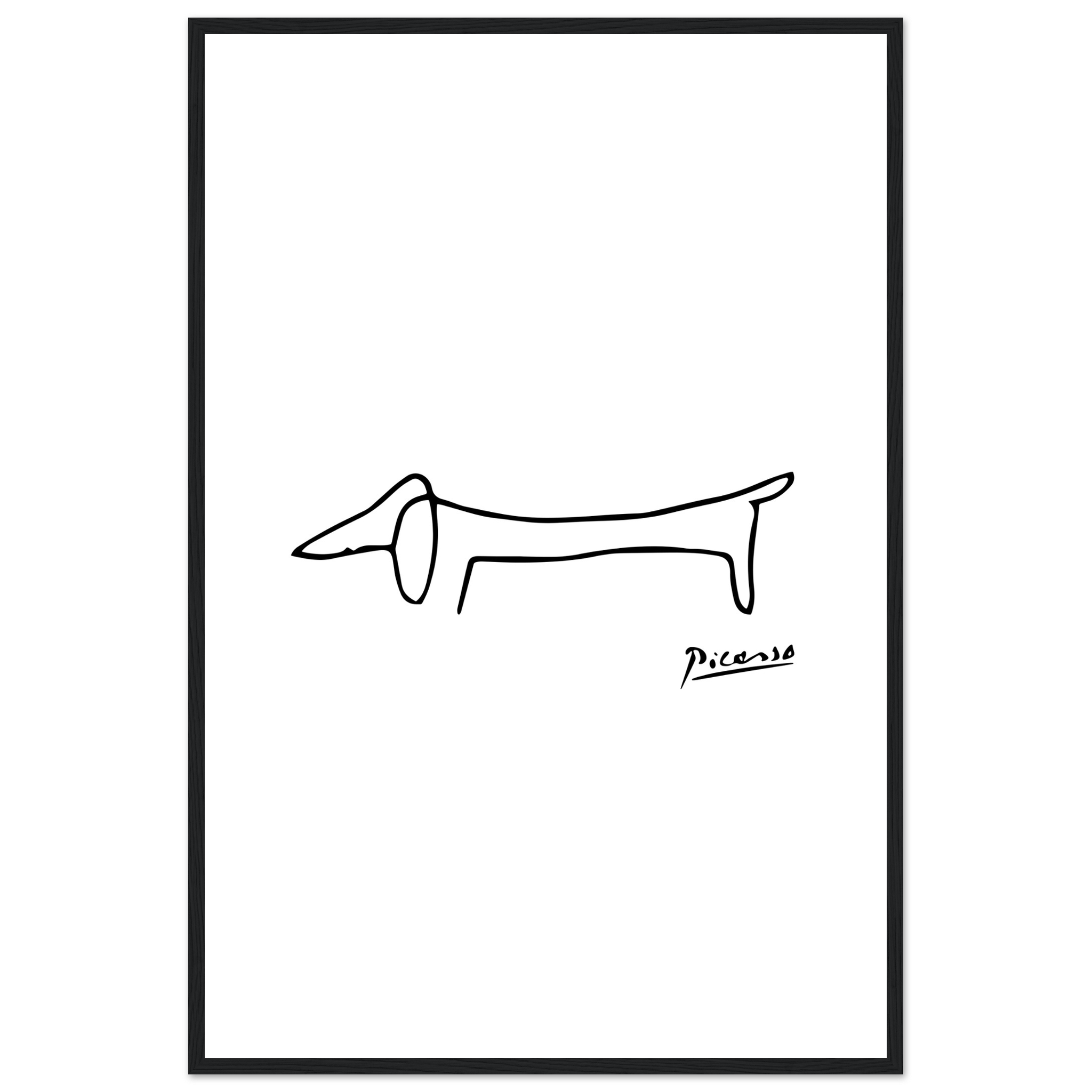 Pablo Picasso Dachshund Dog (Lump) Artwork Poster