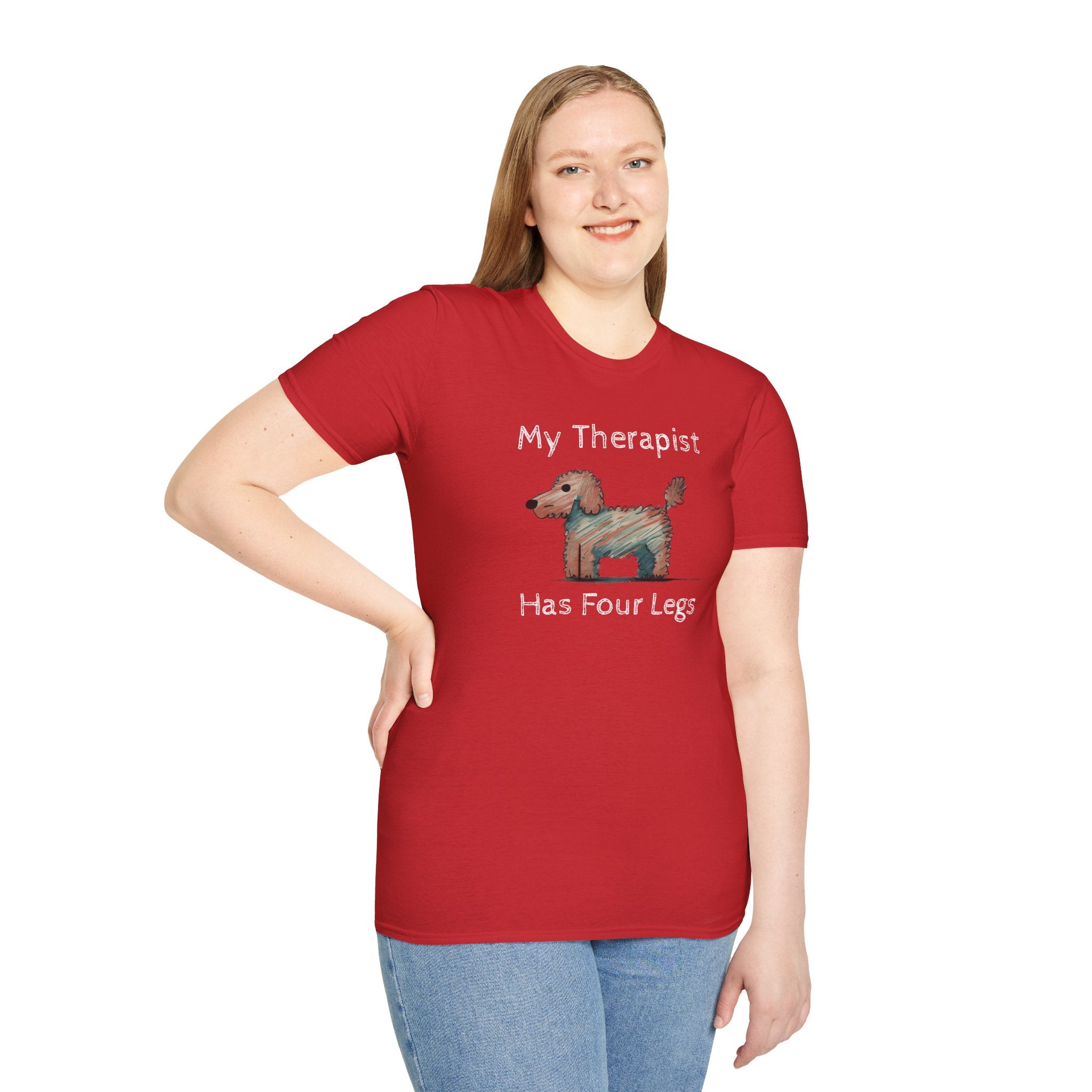 My Therapist Has Four Legs. Funny Dog Lover T-Shirt, Perfect Gift for Pet Owners, Animal Lover Shirt, Dog Mom Gift