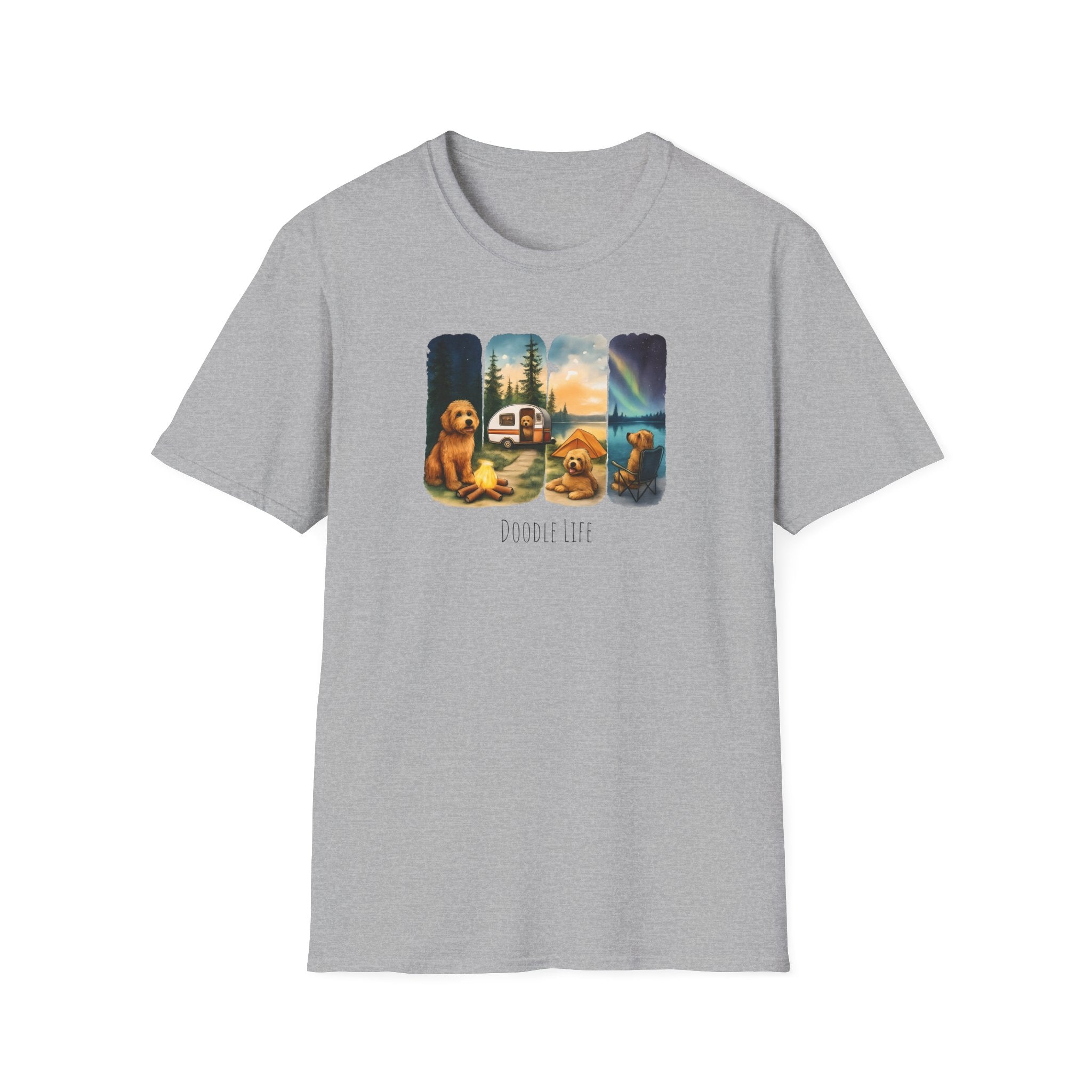 Doodle Life. Travel Dog Lover T-Shirt, Cute Pet Camping Tee, Adventure Shirt, Gifts for Dog Owners, Doodle Travel T-Shirt
