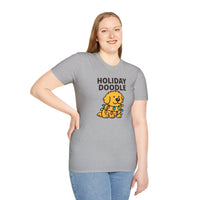 Holiday Doodle, Funny Christmas T-Shirt, Cute Dog Tee, Unisex Christmas Apparel, Pet Lover Gift, Fun Holiday Style