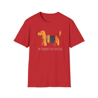 My Therapist Has Four Legs, Dog Therapy Unisex T-Shirt, Gift for Dog Lovers, Pet Therapy Tee, Animal Lover Apparel, Cute Dog Shirt