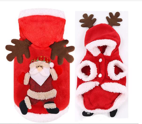 Festive Santa Claus Dog Costume For Small Dogs - Perfect For Christmas Celebrations!
