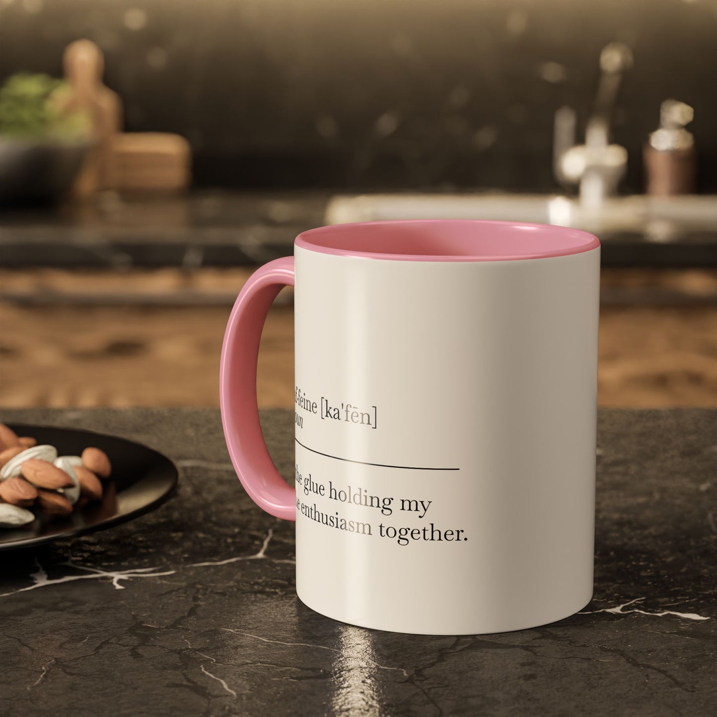 Motivational Coffee Mug - "Caf.feine" - 11oz & 15oz