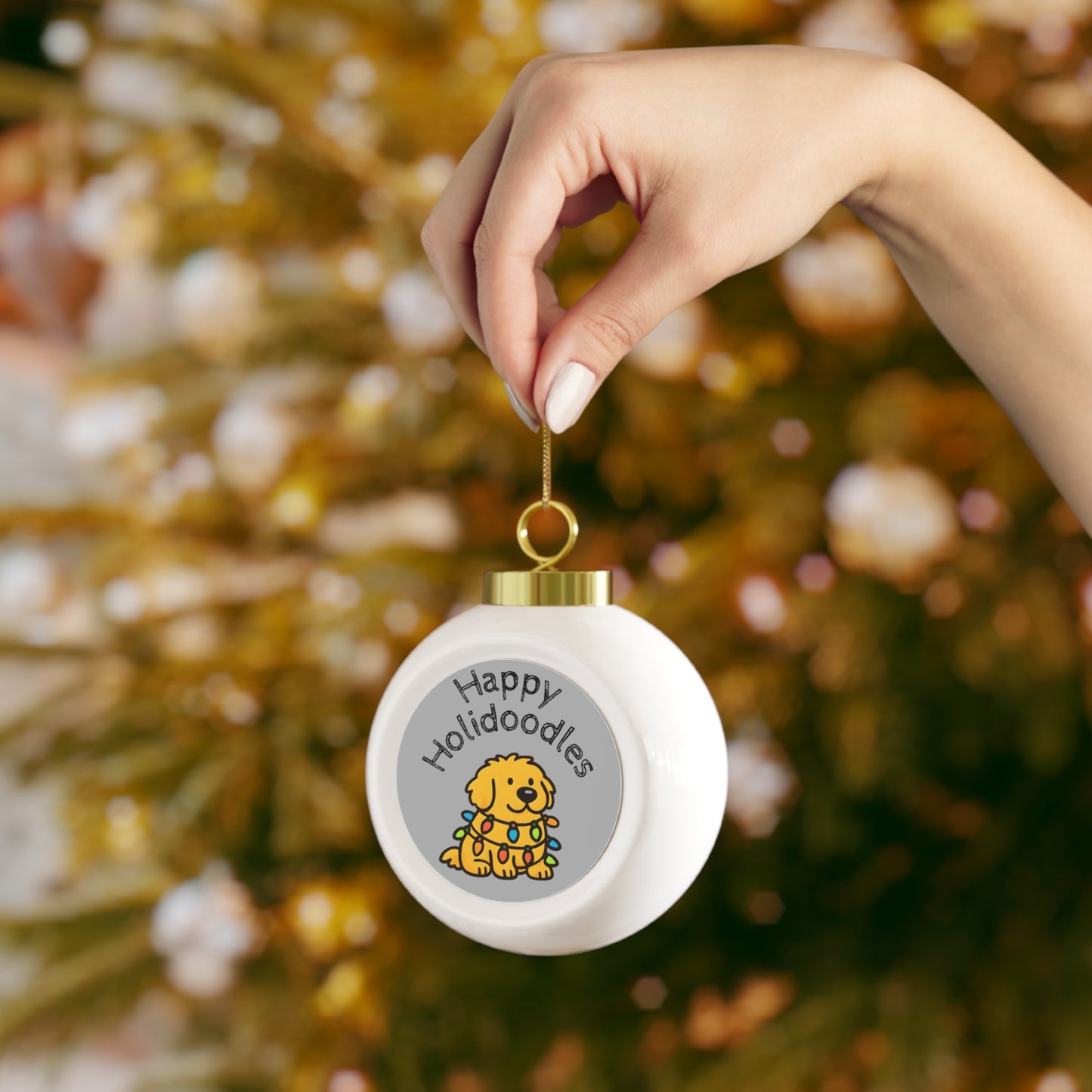 Dog Lover's Christmas Ornament, Xmas Tree Decoration