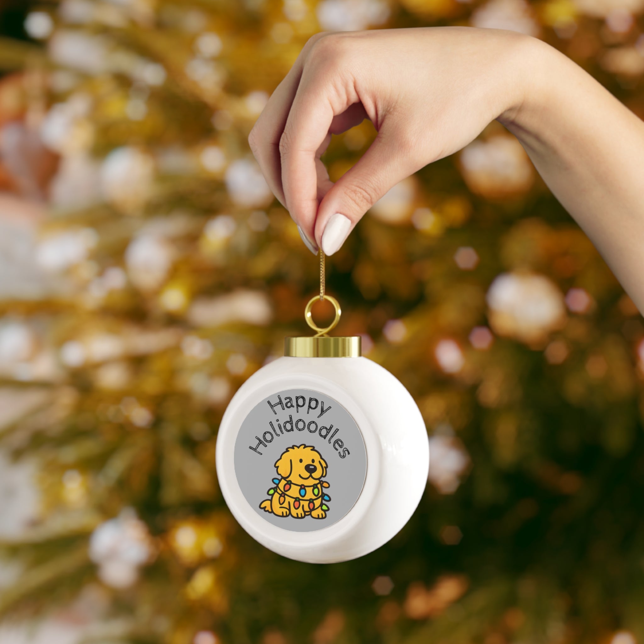 Dog Lover's Christmas Ornament, Xmas Tree Decoration