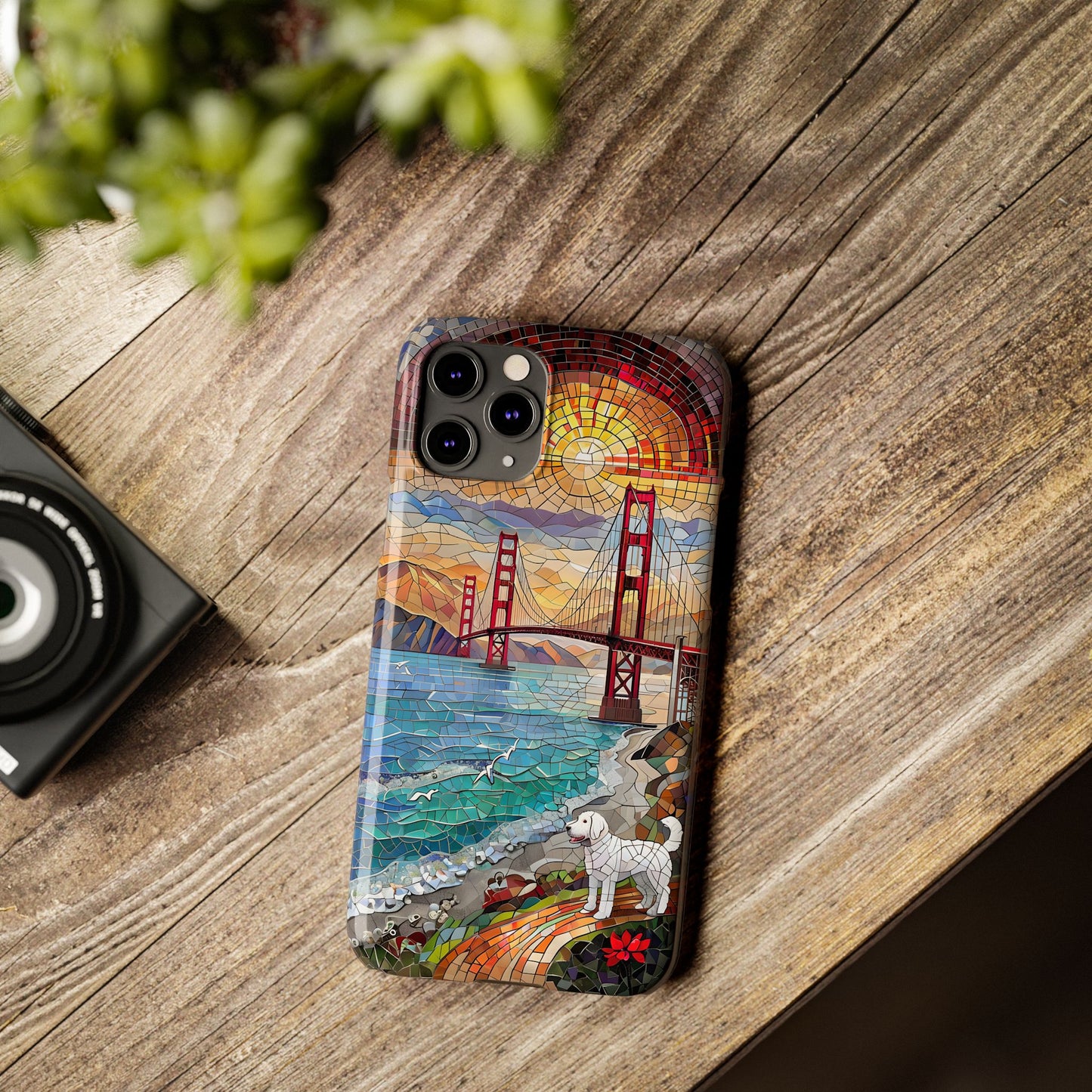 Mountain Landscape Slim Mobile Phone Cases, Phone Accessories, Doodle Dog Cell Phone Case