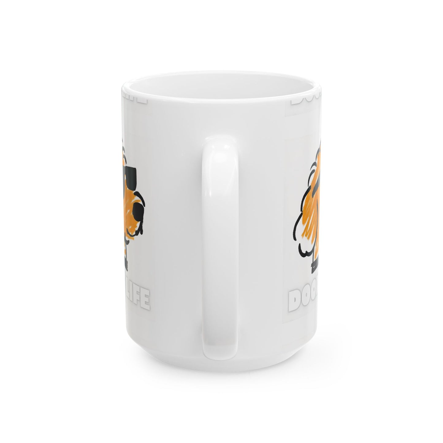 Dog Lover's Ceramic Coffee Mug - Doodle Life, Perfect Gift for Dog Lovers, Funny Coffee Cup